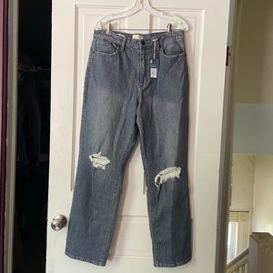 Universal Thread Vintage Distressed Straight Jeans